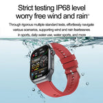 ET585 Smartwatch com Correia de Nylon de 2,04 polegadas IP68 Impermeável, Suporta ECG / Medição da Composição Sanguínea