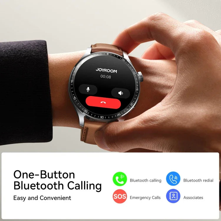 Smartwatch JOYROOM JR-FC2 Pro Série Clássica, Ecrã de 1,46 polegadas, Suporta Chamadas BT / Frequência Cardíaca / Oxigénio no Sangue