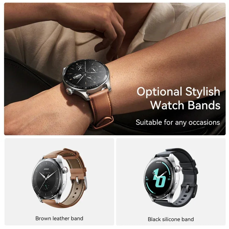 Smartwatch JOYROOM JR-FC2 Pro Série Clássica, Ecrã de 1,46 polegadas, Suporta Chamadas BT / Frequência Cardíaca / Oxigénio no Sangue