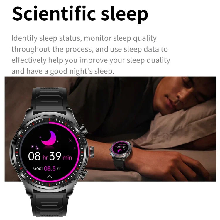 Smartwatch LC19 com Auricular Bluetooth 2 em 1 de 1,53 polegadas IP67 à Prova de Água, Suporta Monitorização do Sono