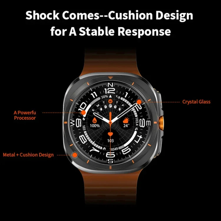 Smartwatch W7 de 1,43 polegadas IP68 à Prova de Água, Suporta Lembrete de Sedentarismo / Monitorização do Sono