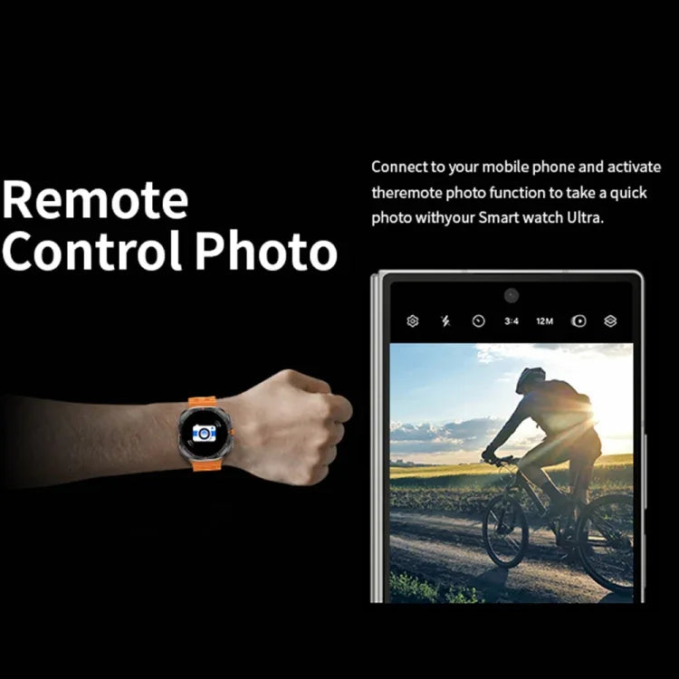 Smartwatch W7 de 1,43 polegadas IP68 à Prova de Água, Suporta Lembrete de Sedentarismo / Monitorização do Sono