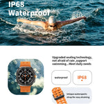 Smartwatch W7 de 1,43 polegadas IP68 à Prova de Água, Suporta Lembrete de Sedentarismo / Monitorização do Sono