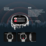 Smartwatch W7 de 1,43 polegadas IP68 à Prova de Água, Suporta Lembrete de Sedentarismo / Monitorização do Sono
