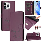 Capa de telemóvel em pele com relevo de sorriso e RFID, para iPhone 14 Pro Max, para iPhone SE 2022 / 2020 / 8 / 7, para iPhone 13 Pro Max, para iPhone 13 Pro, para iPhone 13 mini, para iPhone 12 / 12 Pro, para iPhone 12 Pro Max, para iPhone 12 mini