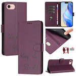 Capa de telemóvel em pele com relevo de sorriso e RFID, para iPhone 14 Pro Max, para iPhone SE 2022 / 2020 / 8 / 7, para iPhone 13 Pro Max, para iPhone 13 Pro, para iPhone 13 mini, para iPhone 12 / 12 Pro, para iPhone 12 Pro Max, para iPhone 12 mini