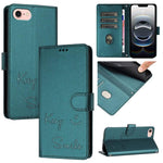 Capa de Telemóvel em Pele com Relevo de Sorriso e RFID, Para iPhone 17 Pro Max, Para iPhone 17 Pro, Para iPhone 17, Para iPhone Air, Para iPhone SE 2024, Para iPhone 16 Pro Max, Para iPhone 16 Pro, Para iPhone 16 Plus