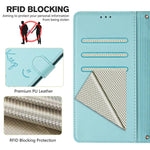Capa de Telemóvel em Pele com Relevo de Sorriso e RFID, Para iPhone 17 Pro Max, Para iPhone 17 Pro, Para iPhone 17, Para iPhone Air, Para iPhone SE 2024, Para iPhone 16 Pro Max, Para iPhone 16 Pro, Para iPhone 16 Plus