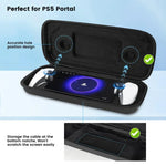 Para Sony PlayStation Portal Kit de Bolsa de Armazenamento para Consola Portátil de Jogos