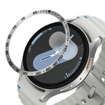 Anel de Aro em Aço Inoxidável Estilo E para Mostrador de Smartwatch, Para Samsung Galaxy Watch Ultra 47mm, Para Samsung Galaxy Watch 7 44mm, Para Samsung Galaxy Watch 7 40mm