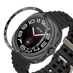 Anel de Aro em Aço Inoxidável Estilo E para Mostrador de Smartwatch, Para Samsung Galaxy Watch Ultra 47mm, Para Samsung Galaxy Watch 7 44mm, Para Samsung Galaxy Watch 7 40mm