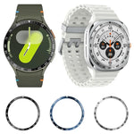 Anel de Aro em Aço Inoxidável Estilo E para Mostrador de Smartwatch, Para Samsung Galaxy Watch Ultra 47mm, Para Samsung Galaxy Watch 7 44mm, Para Samsung Galaxy Watch 7 40mm