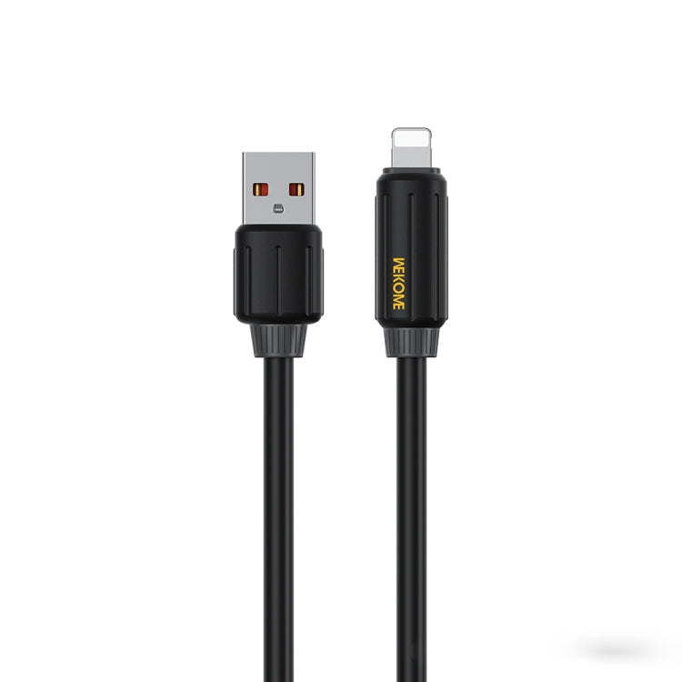 Cabo de Dados para Carregamento Rápido WK WDC-27i Silicone Elástico Genuíno 1m 12W USB para 8 Pinos, WDC-27i