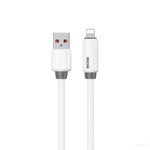 Cabo de Dados para Carregamento Rápido WK WDC-27i Silicone Elástico Genuíno 1m 12W USB para 8 Pinos, WDC-27i