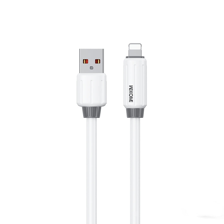 Cabo de Dados para Carregamento Rápido WK WDC-27i Silicone Elástico Genuíno 1m 12W USB para 8 Pinos, WDC-27i