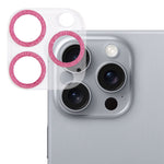 Película de vidro temperado para lente de câmara com anel de glitter, para iPhone 17, para iPhone 16 Pro / 16 Pro Max, para iPhone 16 / 16 Plus