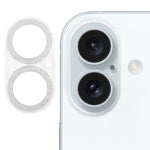 Película de vidro temperado para lente de câmara com anel de glitter, para iPhone 17, para iPhone 16 Pro / 16 Pro Max, para iPhone 16 / 16 Plus