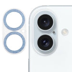 Película de vidro temperado para lente de câmara com anel de glitter, para iPhone 17, para iPhone 16 Pro / 16 Pro Max, para iPhone 16 / 16 Plus