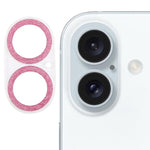Película de vidro temperado para lente de câmara com anel de glitter, para iPhone 17, para iPhone 16 Pro / 16 Pro Max, para iPhone 16 / 16 Plus