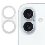 Película de vidro temperado para lente de câmara com anel de glitter, para iPhone 17, para iPhone 16 Pro / 16 Pro Max, para iPhone 16 / 16 Plus