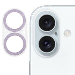 Película de vidro temperado para lente de câmara com anel de glitter, para iPhone 17, para iPhone 16 Pro / 16 Pro Max, para iPhone 16 / 16 Plus