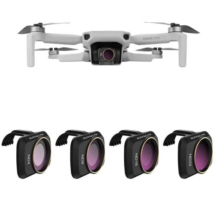 Sunnylife MM-FI9256 Filtro de Lente ND4+ND8+ND16+ND32 4 em 1 para DJI Mavic mini, ND4+ND8+ND16+ND32