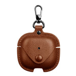 Capa protetora de couro para auriculares com gancho, para AirPods Pro 3, para AirPods 4