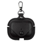 Capa protetora de couro para auriculares com gancho, para AirPods Pro 3, para AirPods 4
