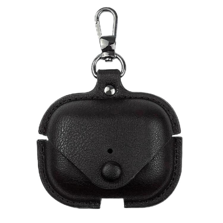 Capa protetora de couro para auriculares com gancho, para AirPods Pro 3, para AirPods 4
