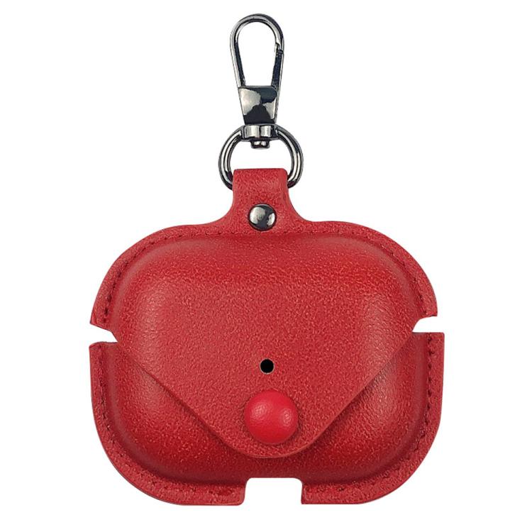 Capa protetora de couro para auriculares com gancho, para AirPods Pro 3, para AirPods 4
