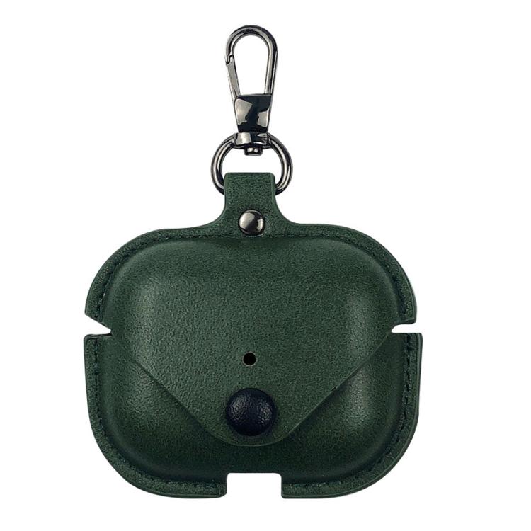Capa protetora de couro para auriculares com gancho, para AirPods Pro 3, para AirPods 4