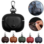Capa protetora de couro para auriculares com gancho, para AirPods Pro 3, para AirPods 4