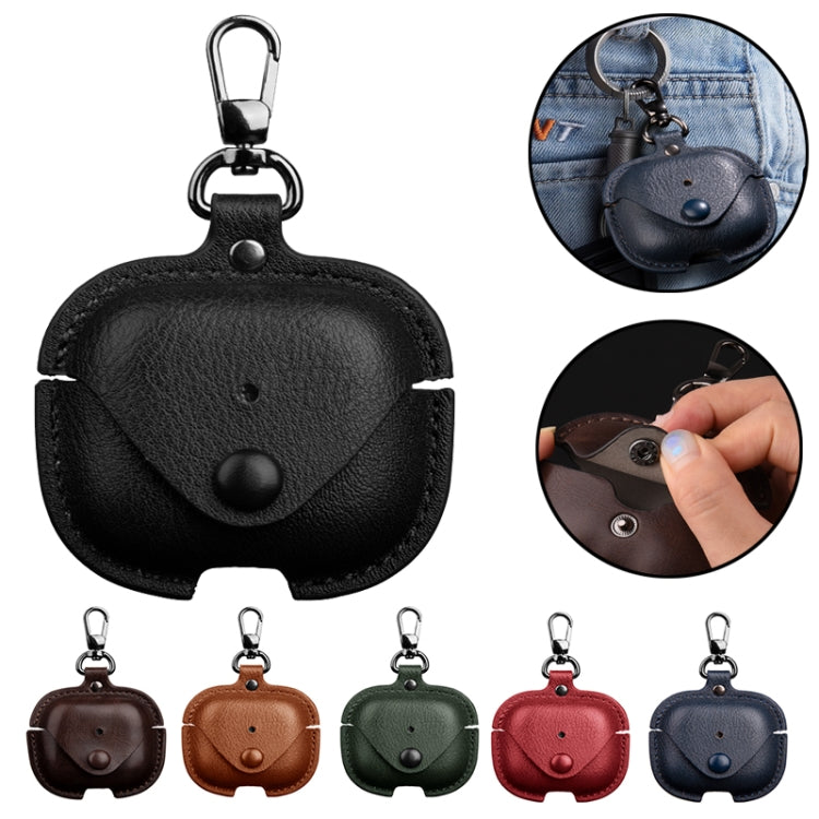 Capa protetora de couro para auriculares com gancho, para AirPods Pro 3, para AirPods 4