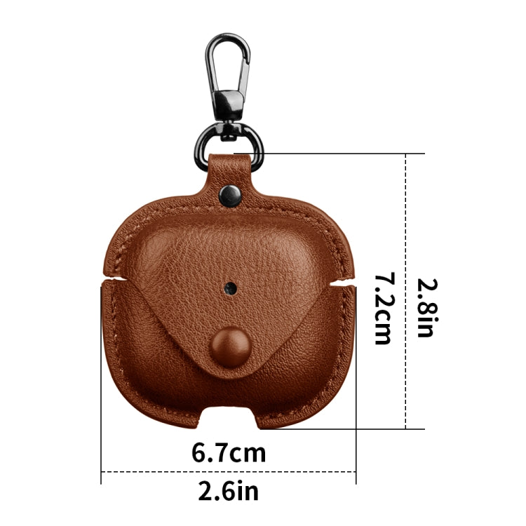 Capa protetora de couro para auriculares com gancho, para AirPods Pro 3, para AirPods 4