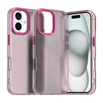 Capa de Telemóvel Híbrida Candy PC TPU Antichoque, Para iPhone 16 Plus, Para iPhone 16, Para iPhone 15 Pro Max, Para iPhone 15 Pro, Para iPhone 15 Plus, Para iPhone 15