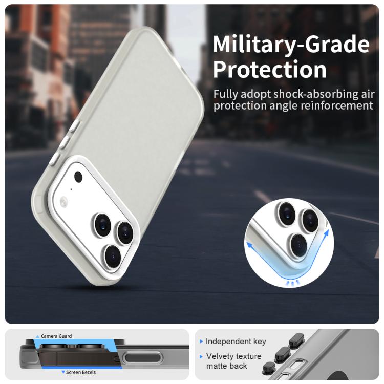 Capa de Telemóvel Híbrida Candy PC TPU Antichoque, Para iPhone 17 Pro Max, Para iPhone 17 Pro, Para iPhone 17, Para iPhone Air, Para iPhone 16 Pro Max, Para iPhone 16 Pro