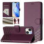 Honeycomb Embossing RFID Leather Phone Case, For iPhone 16, For iPhone 15 Pro Max, For iPhone 15 Pro, For iPhone 15 Plus, For iPhone 15, For iPhone 14 Plus, For iPhone 14 / 13, For iPhone 14 Pro