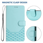 Capa de telemóvel em pele com relevo de colmeia e proteção RFID, Para iPhone 11 Pro Max, Para iPhone 11, Para iPhone 11 Pro, Para iPhone X / XS, Para iPhone XR, Para iPhone XS Max, Para iPhone 8 Plus / 7 Plus