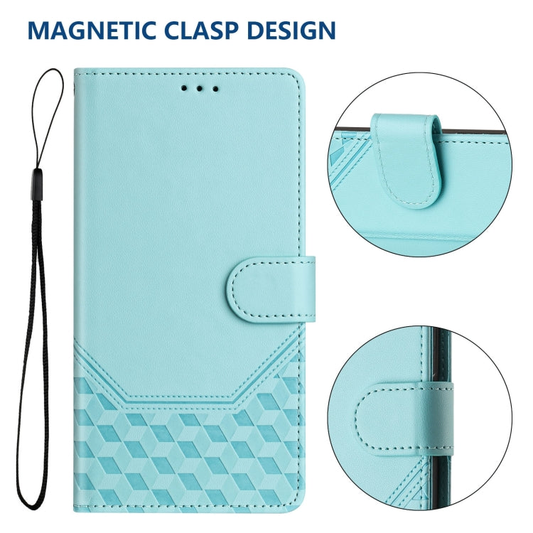Capa de telemóvel em pele com relevo de colmeia e proteção RFID, Para iPhone 11 Pro Max, Para iPhone 11, Para iPhone 11 Pro, Para iPhone X / XS, Para iPhone XR, Para iPhone XS Max, Para iPhone 8 Plus / 7 Plus