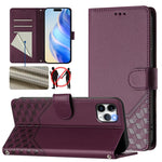 Capa de telemóvel em pele com relevo de colmeia e proteção RFID, Para iPhone 11 Pro Max, Para iPhone 11, Para iPhone 11 Pro, Para iPhone X / XS, Para iPhone XR, Para iPhone XS Max, Para iPhone 8 Plus / 7 Plus