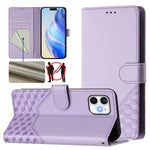 Capa de telemóvel em pele com relevo de colmeia e proteção RFID, Para iPhone 11 Pro Max, Para iPhone 11, Para iPhone 11 Pro, Para iPhone X / XS, Para iPhone XR, Para iPhone XS Max, Para iPhone 8 Plus / 7 Plus
