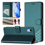Capa de telemóvel em pele com relevo de colmeia e proteção RFID, Para iPhone 11 Pro Max, Para iPhone 11, Para iPhone 11 Pro, Para iPhone X / XS, Para iPhone XR, Para iPhone XS Max, Para iPhone 8 Plus / 7 Plus