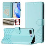 Capa de telemóvel em pele com relevo de colmeia e proteção RFID, Para iPhone 11 Pro Max, Para iPhone 11, Para iPhone 11 Pro, Para iPhone X / XS, Para iPhone XR, Para iPhone XS Max, Para iPhone 8 Plus / 7 Plus