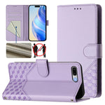 Capa de telemóvel em pele com relevo de colmeia e proteção RFID, Para iPhone 11 Pro Max, Para iPhone 11, Para iPhone 11 Pro, Para iPhone X / XS, Para iPhone XR, Para iPhone XS Max, Para iPhone 8 Plus / 7 Plus