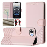 Capa de telemóvel em pele com relevo de favo de mel e proteção RFID, para iPhone 17e / 16e, para iPhone 17 Pro Max, para iPhone 17 Pro, para iPhone 17, para iPhone Air, para iPhone 16 Pro Max, para iPhone 16 Pro, para iPhone 16 Plus