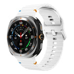 Pulseira de Silicone com Grão Ondulado e Costura, Para Samsung Galaxy Watch Ultra 47mm / Ultra 2025