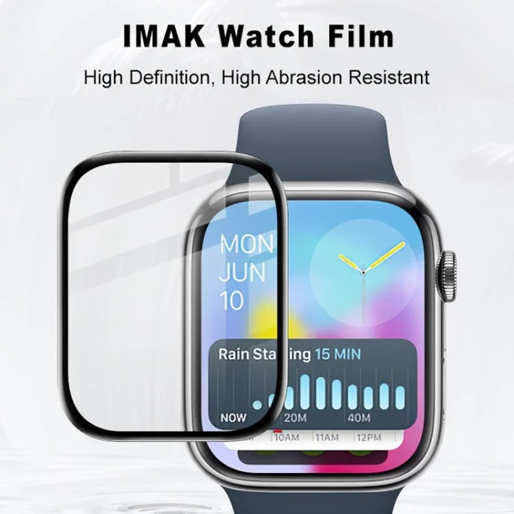 Filme Protetor de Relógio HD em Plexiglass IMAK, Para Apple Watch Series 10 / 11 46mm, Para Apple Watch Series 10 / 11 42mm, Para Apple Watch Ultra 2 / 3 49mm