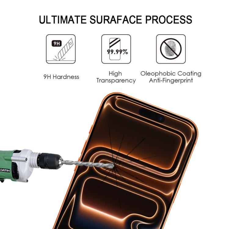 Película de vidro temperado com cola total para ecrã, para iPhone 17 Pro Max, para iPhone 17 Pro, para iPhone 17, para iPhone Air, para iPhone 16 Pro Max, para iPhone 16 Pro, para iPhone 16 Plus, para iPhone 16