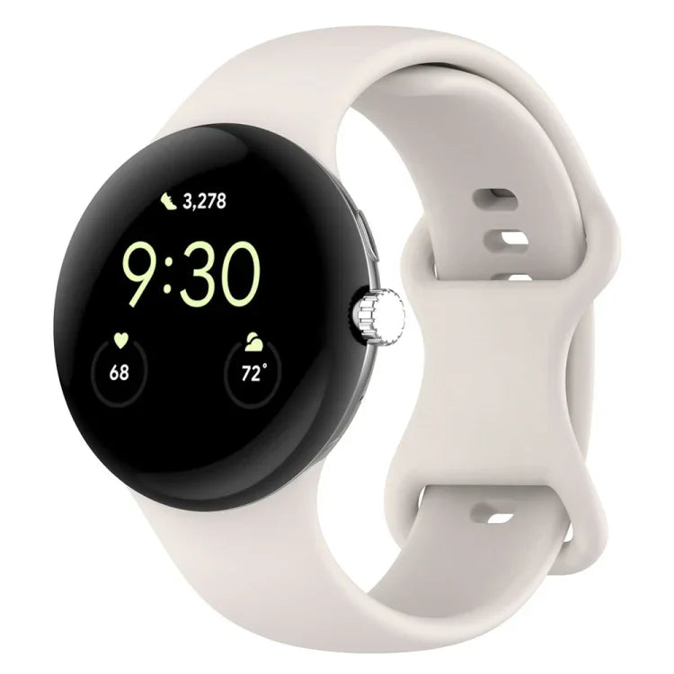 Pulseira Oficial de Silicone, Para Google Pixel Watch 4 / Watch 3 45mm, Para Google Pixel Watch 4 / 3 / 2 / 1 41mm