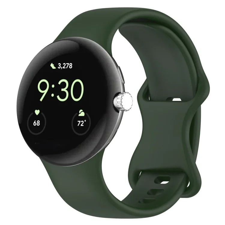 Pulseira Oficial de Silicone, Para Google Pixel Watch 4 / Watch 3 45mm, Para Google Pixel Watch 4 / 3 / 2 / 1 41mm